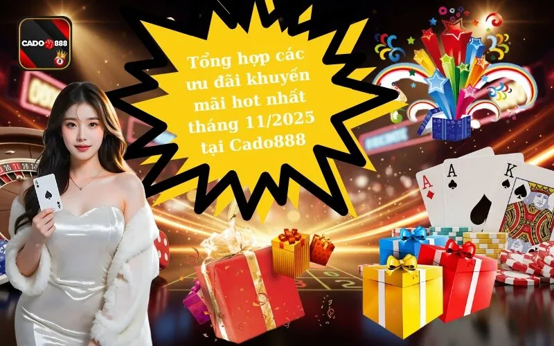 Tổng hợp các ưu đãi khuyến mãi hot nhất tháng 112025 tại Cado888